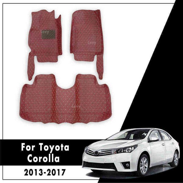 Car Interior Accessorie Anteriore Posteriore Set Completo Tappetini Tappetini Auto Per Toyota Corolla XI 11th E170 2014 2015 2016 2017 2018 H220415