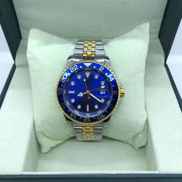 

luxurious yachtmaster watch for men 553q brand wrist famous five baht 4-needle water men's and women's stainless steel waterproof, Slivery;brown