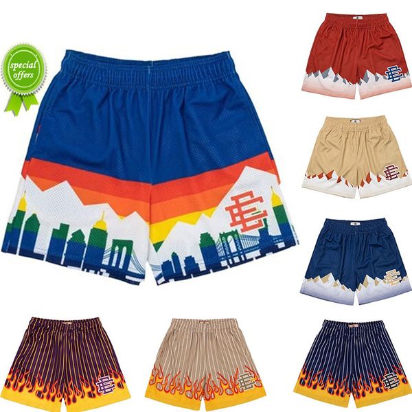 

eric emanuel ee men's gym muscle shorts summer outdoor sports jogging camo beach training pants, White;black