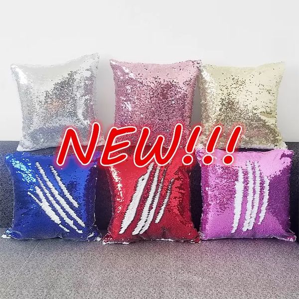 

new sublimation blank magical sequins item pillowcase for sublimation ink print diy gifts 40x40cm