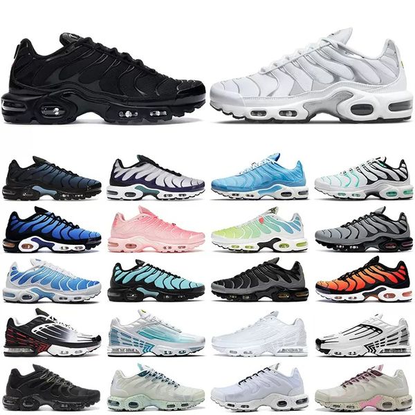 

tn plus 3 running shoes tn mens women triple white black laser blue volt glow oreo womens breathable sneakers trainers outdoor sports