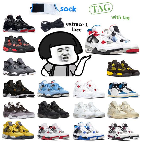 

2022 basketball shoes men women red thunder university blue 4 hyper royal and light smoke grey motorsports alternate basketball shoes 4s