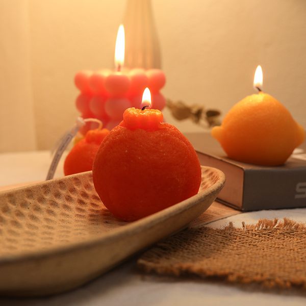 Небольшие пузырьковые квадратные фруктовые свечи свечи соевые восковые ароматерапевтические свечи расслабиться подарками на день рождения инвентарь оптом