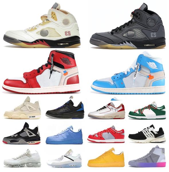 

2022 authentic off air 5 sail white black muslin fire red shoes unc 1 high og power blue chicago mca blazer gold metallic silver presto outd