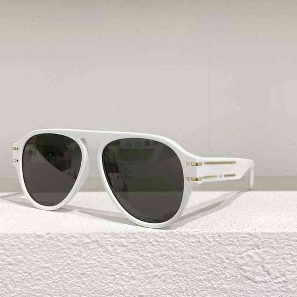 

sunglasses d family net red same pilot women's fashion versatile ins, White;black