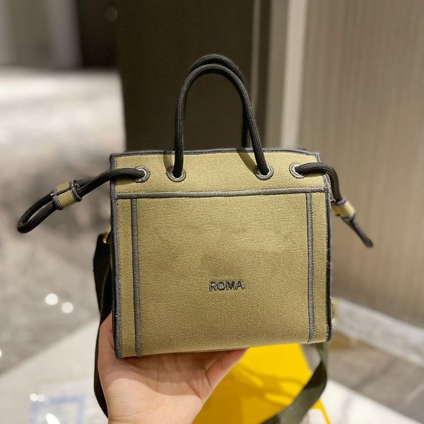 

italy roma brand classic mini totes bags canvas handbags fashion women adjustable straps shoulder bag luxury designers lady crossbody bag 19