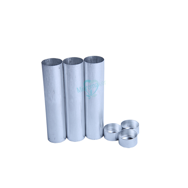 

25mm dental lab aluminum cartridge with lip for dental lab flexible acrylic denture inject acrylic work diameter 50pcsnew