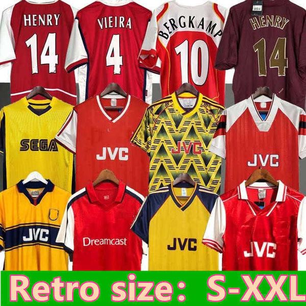

highbury home football shirt jersey soccer pires henry reyes 2002 04 retro jersey 05 06 bergkamp 92 94 95 adams long sleeve 96 97 galla, Black;yellow