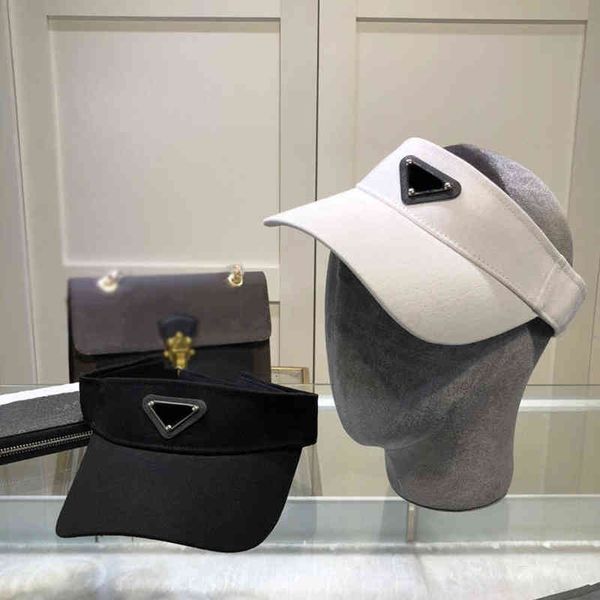 

active visors hat sports summer cap designer caps letters blending design for man woman black and white, Blue;gray