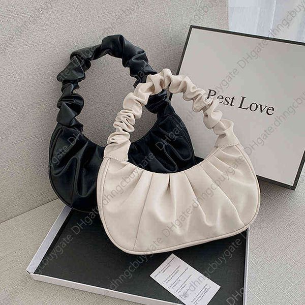 

designer bags handbags /bagsbagssummer pleated handlebags for women pu cloud leisure armpit shopping shoulder dumpling handbag female
