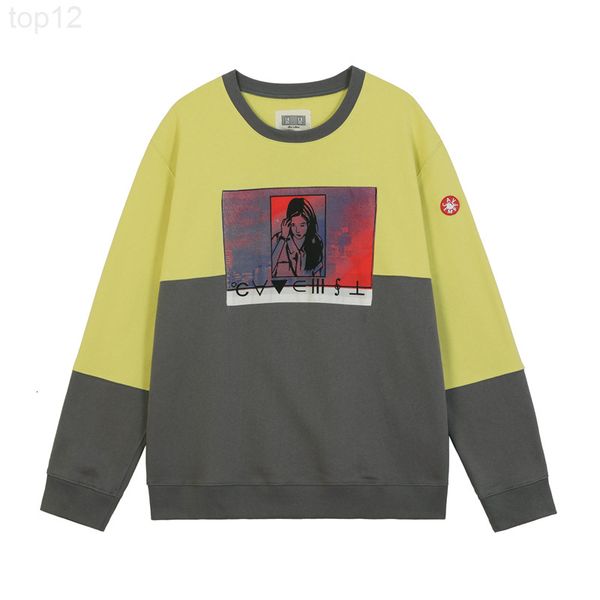 

crewneck patchwork men woman 1 quality patch fashion sweatshirts hoodies, Black