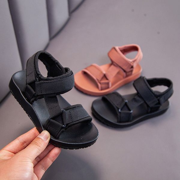 Meninos Sandals Summer Kids Sapatos Fashion Light Soft Flats Toddler Baby Girls Sandals Infant Casual Beach Sapatos infantis ao ar livre 1330 D3