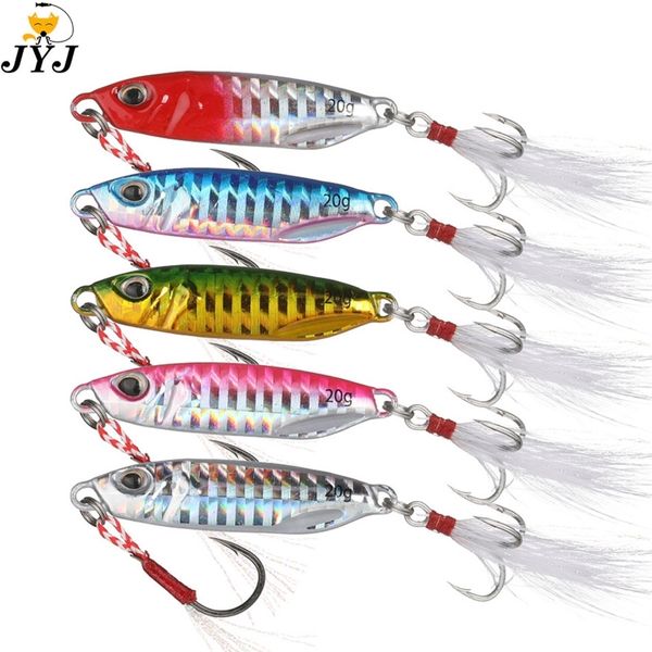 

metal jig fishing lure10g 15g 20g 30g bass fishing bait tackle trout jigging lure jigs saltwater lures trolling hard bait 220623