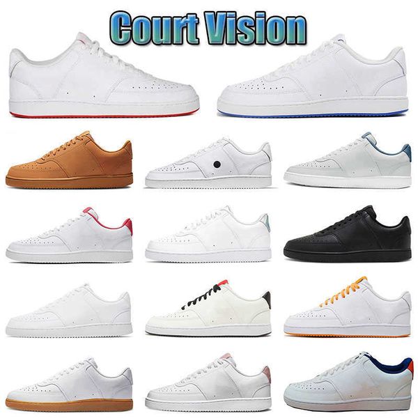 

runners court vision low women athletic shoes triple black white gum sneakers sports pn dust thunderstorm men trainers university red