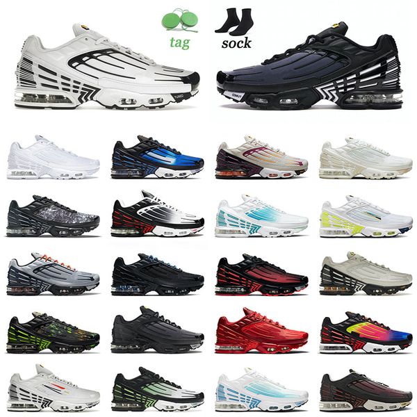 

shoes arrival tn 3 plus iii men women silver blue yellow rainbow bordeaux ghost green crater sports sneakers 36-46