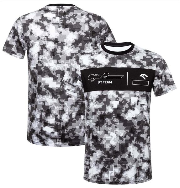 

2022 f1 work racing suit car logo custom team short-sleeved t-shirt fans quick-drying short-sleeved round neck