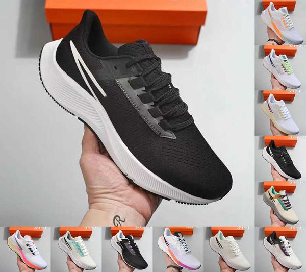 

2022 zoom pegasus 37 38 39 mens running shoes midnight navy kelly anna triple white black crimson blue ribbon green wolf grey men women air
