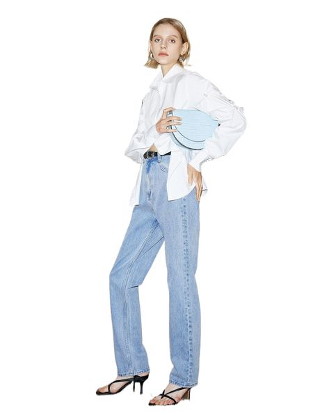 

high waist slant pocket jeans without belt r4sr#, Blue
