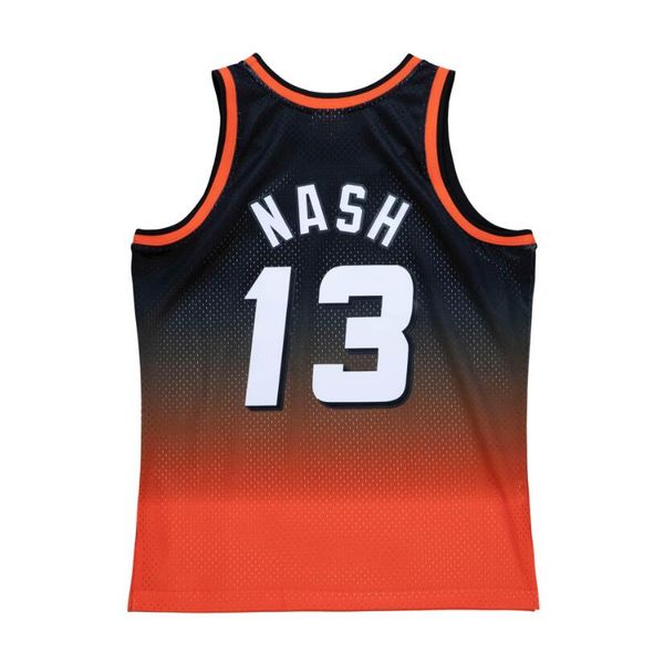 

stitched fadeaway basketball jersey steve nash mitchell & ness 1996-97 98-99 classic retro jerseys men women youth s-6xl, Black;red