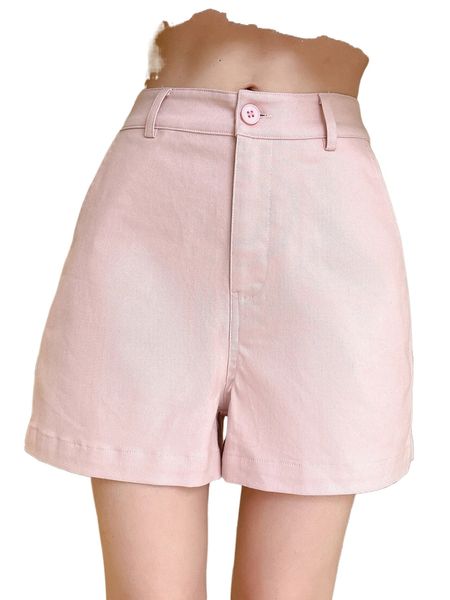 

dazy slant pockets wide leg shorts l4tn#, White;black