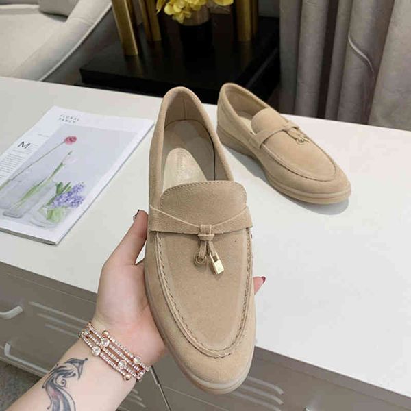 

dress shoes lefu shoes women's leather luxury designer lp lazy british style neutral metal buckle retro casual tassel flat bottom set f, Black