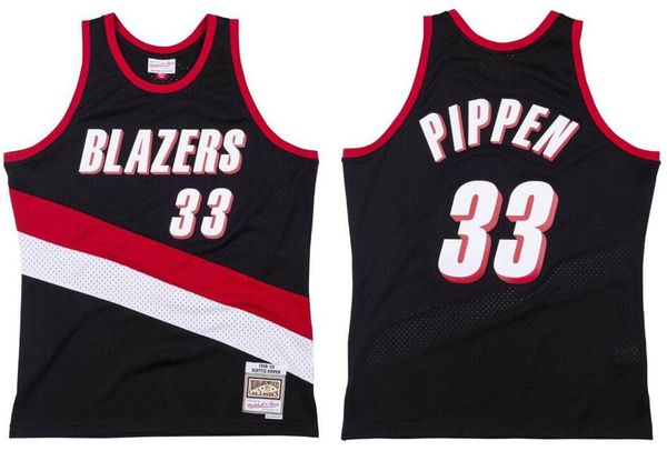

stitched 33 pippen basketball jersey s-6xl mitchell & ness 1999-00 mesh hardwoods classics retro version men women youth jerseys, Black;red
