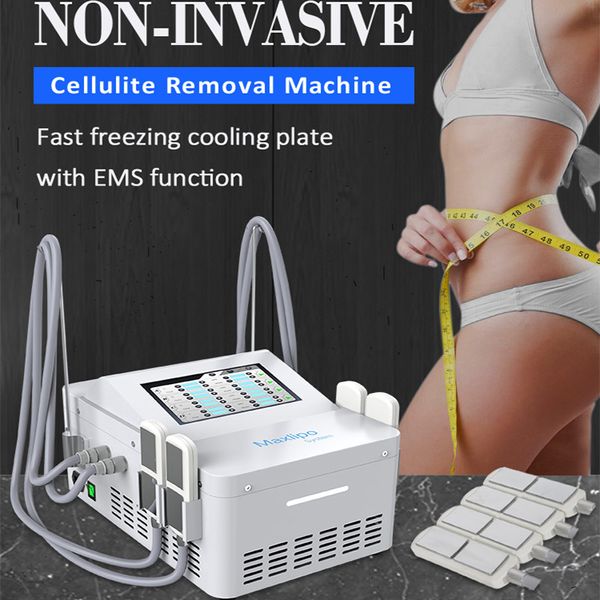 EMS Abnehmen Kryo 4 Pads Maschine Permanent Körper Abnehmen Gewichtsverlust Klinik Therapie
