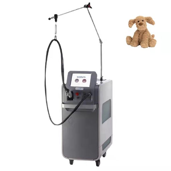 

new arrival 755+1064nm double wavelength fiber laser permanent hair removal machine 5mm-18mm changable spot size a reasonable with a wholesa, Black