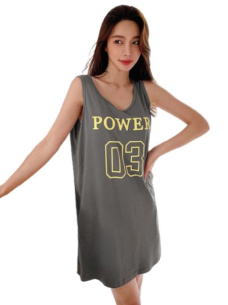 

dazy letter graphic lounge dress w9up#, Black;red