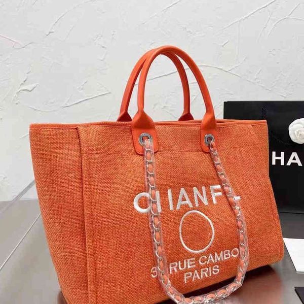 

classic fashion brand embroidered beach bags luxury ch women canvas evening handbags female big shopping handbag designer large capacity lad