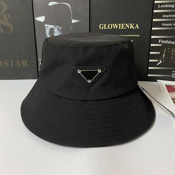 

8 colors triangle letter hat new bucket hat for women fashion classic designer women nylon hats autumn spring fisherman hat sun ca3084, Blue;gray
