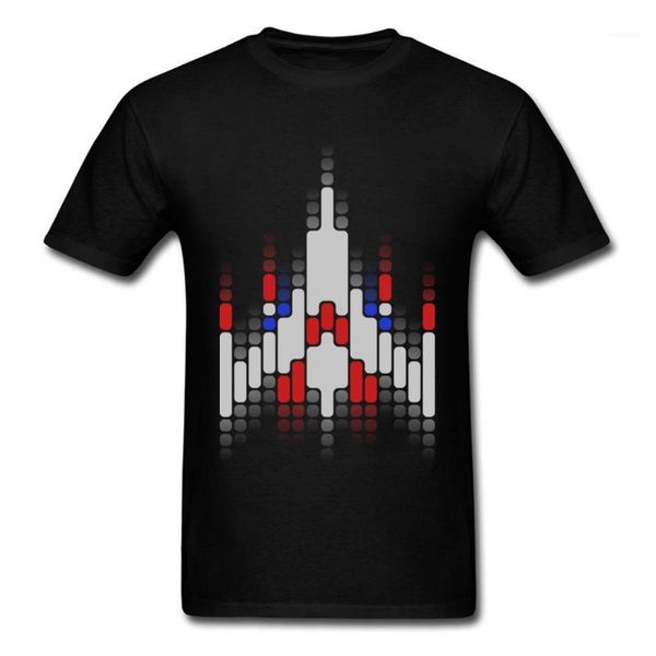 Herren T-Shirts 2022 Kämpfer Abstraktes Flugzeug Geometrisches Design Cooles T-Shirt Kurzarm Thanksgiving Day Schwarze Tops T-Shirts