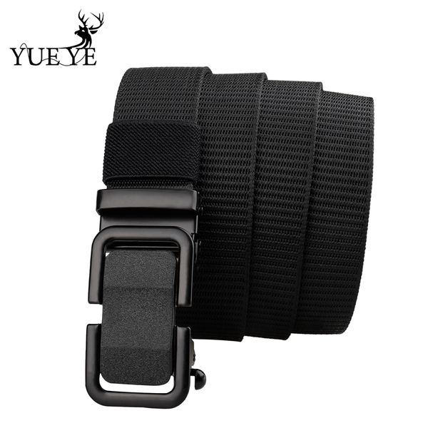 

mens belt canvas nylon alloy buckle leisure sports comfort belt one button unlock mens and womens 125cm 220530, Black;brown