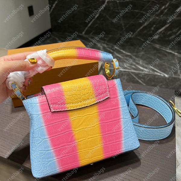 Orijinal deri çanta sanatsal tote çanta yüksek kaliteli omuz çantası pratik çok renkli kılıf moda crossbody parti kozmetik kılıfları kadın cüzdan