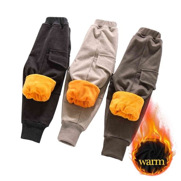 Calça de bebê de cor sólida cor de algodão acolchoada de algodão para crianças para crianças roupas infantis 210412