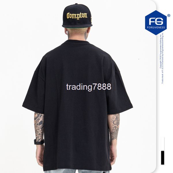 

men's t-shirts fg menswear | spring and summer high street fashion brand funny cartoon raiow villain letter printing short sleeve t-shi, White;black