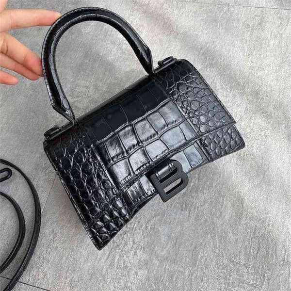 

handbag designer balencaigass 2022 fashion bag alligator b-shaped hourglass summer versatile one shoulder messenger