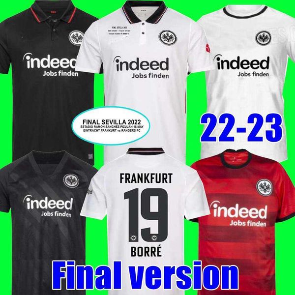 

21 22 23 eintracht trikot frankfurt men's t-shirts soccer jersey final version 2021 2022 2023 sow borre kostic hauge football men kids, White;black