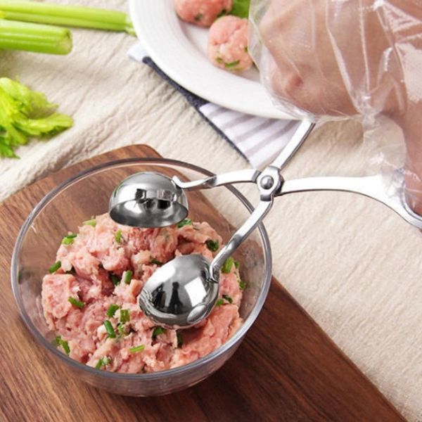 Meat Baller Strumento di cottura Gadget da cucina Polpetta antiaderente Cucchiaio per polpette per bambini Accessori da cucina Cucina
