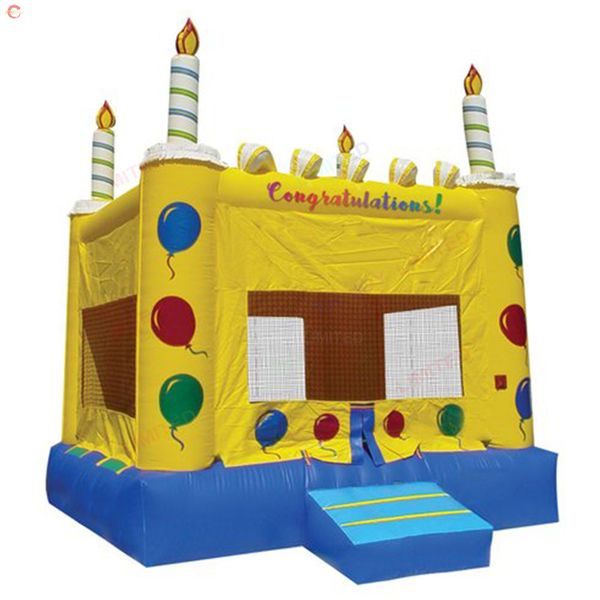 

outdoor activities pvc tarpaulin inflatable birthday bouncer candles bounce house for sale
