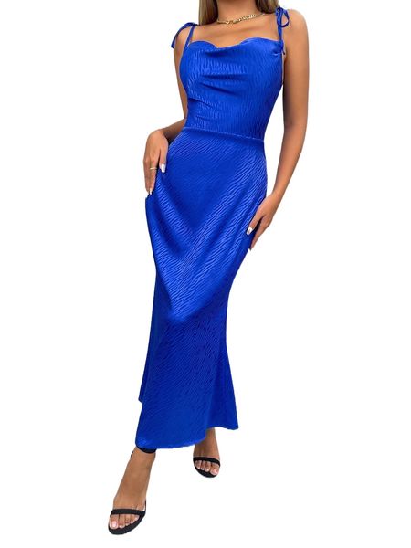 

draped front zipper back dress b7cd#, Black;gray