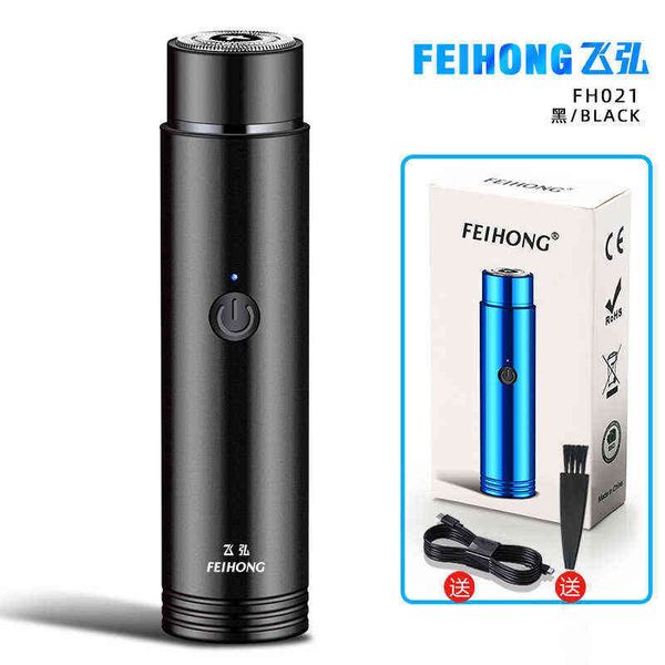 

electric shaver whole mini portable rechargeable shaver feihong l shaving razor h2204222414601