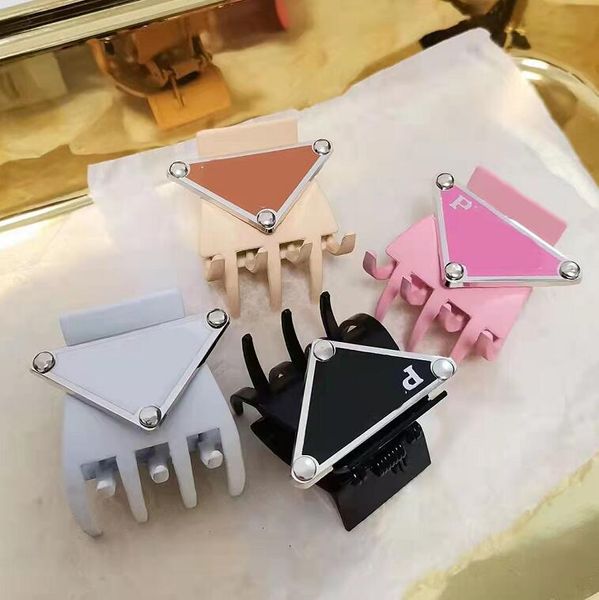 

classic metal clamps designer letter geometry multicolor women for girl barrette fashion horsetail hair clips accessories jewelry, Slivery;golden
