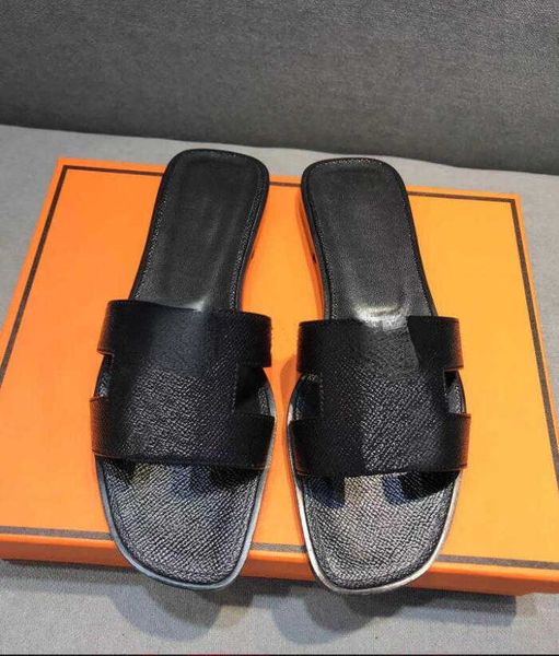 

brand casual shoes womens summer sandals beach skin leather flip flops heels ladies fashion designs, Black