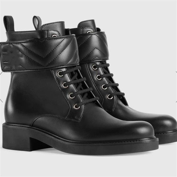 

luxurys designers women booties ladies ankle boot fashion womens autumn winter high heel short platform leather boots 276s, Black