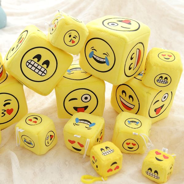 

cartoon sucker pendant expression dice plush toy kawaii plushs doll soft dolls toy children's gift 8cm 10cm dhl