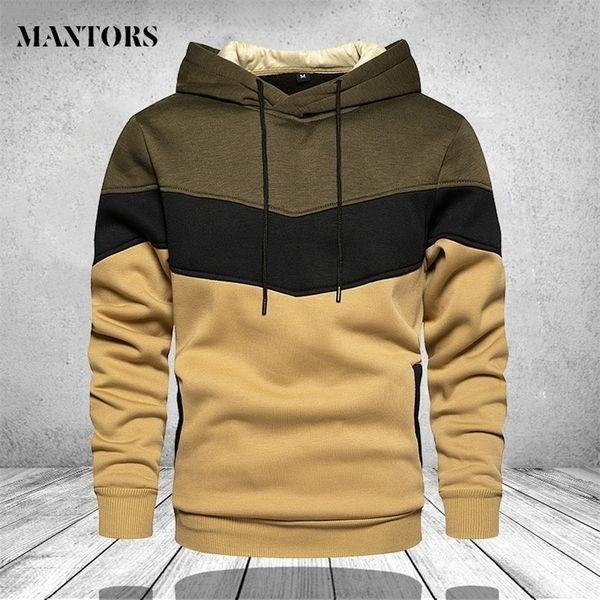 

men hoodies sweatshirts patchwork autumn casual hoodie male thick hoodies hip hop streetwear hooded pullover men clothing 201130, Black