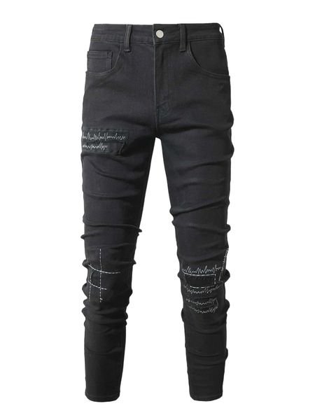 

men ripped skinny jeans w8o5#, Blue