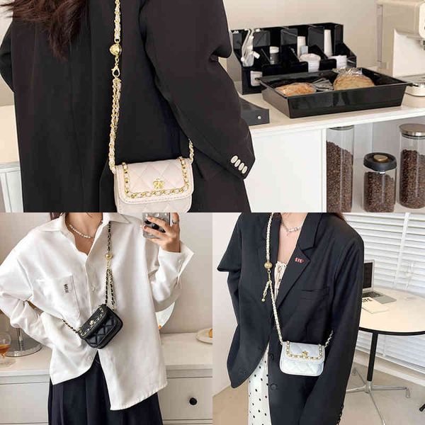 

50% off small bag female 2022 new texture ling lattice chain tide single shoulder messenger bag fashion new pattern chain bags