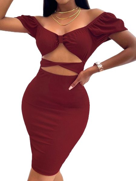 

cut out bodycon dress 22ns#, Black;gray